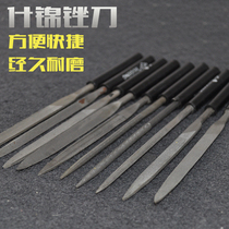 Plastic steel file model frustrated file set triangular semicircular flat head flat file square file woodworking shackle file
