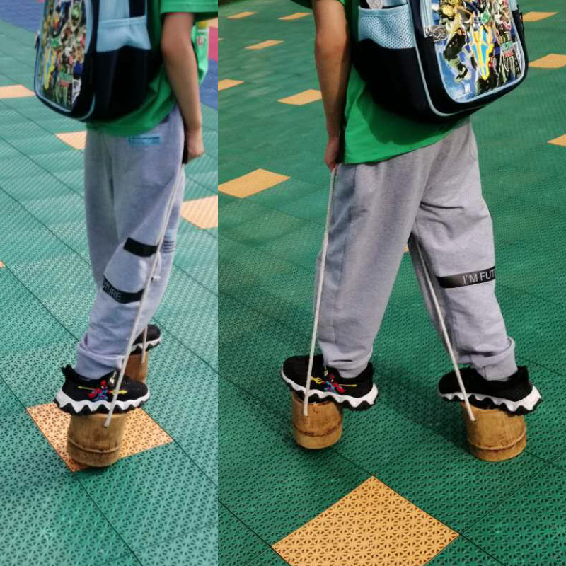 Bamboo Stilts Stilts Stilts Children Adults Kindergarten Feel Integrated Balance Training Equipment Sporting Goods Bamboo duct Toys
