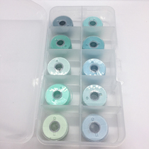 Light green polyester sewing thread dark green handmade DIY fabric needle thread avocado green household lock core small thread box