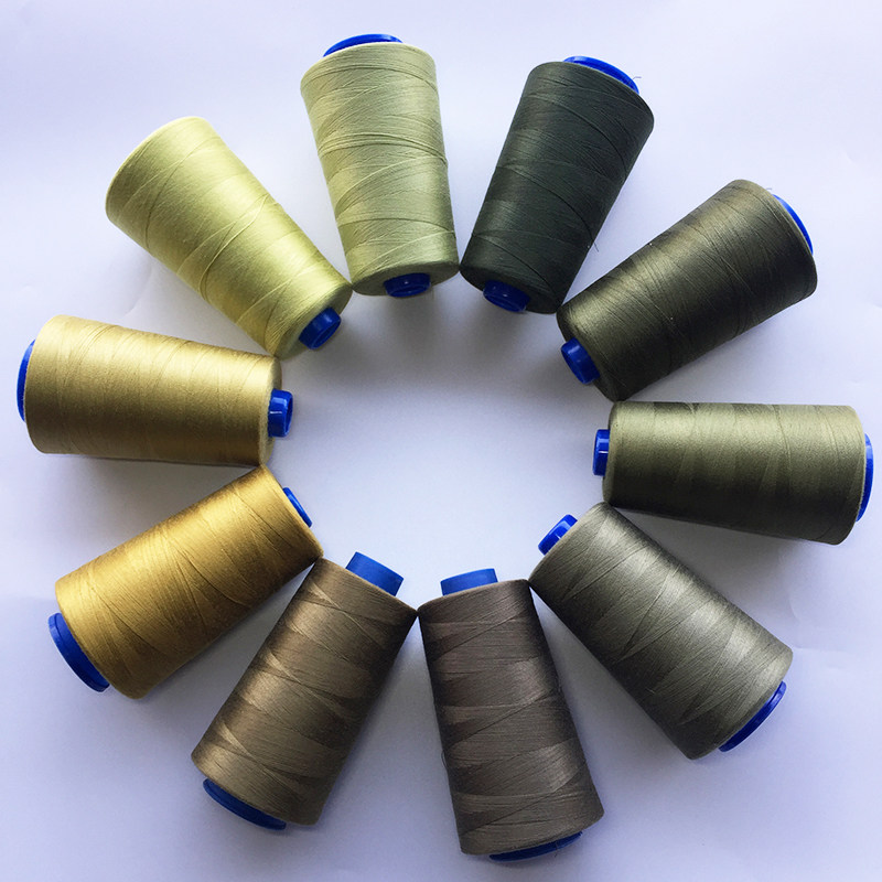 Military Green 402 Polyester Fiber Sewing Matcha Green Hand Clothing Line Olive Pagoda Ink Green Needle