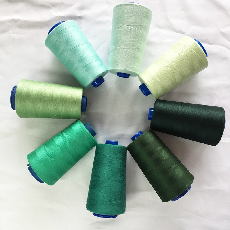 Dunhuang Pagoda Line Light Green Deep Green 402 Sewing Machine Household Sewing Thread Hand Hockel Cable