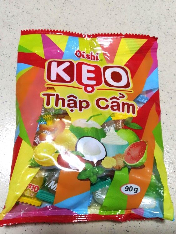 KEO oishi Thap cam Vietnamese Assorted Sugar 90g Oishi Multi-flavored hard candy Snack candy