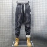 Утепленные удерживающие тепло джинсы, демисезонные трендовые штаны, 2025 года