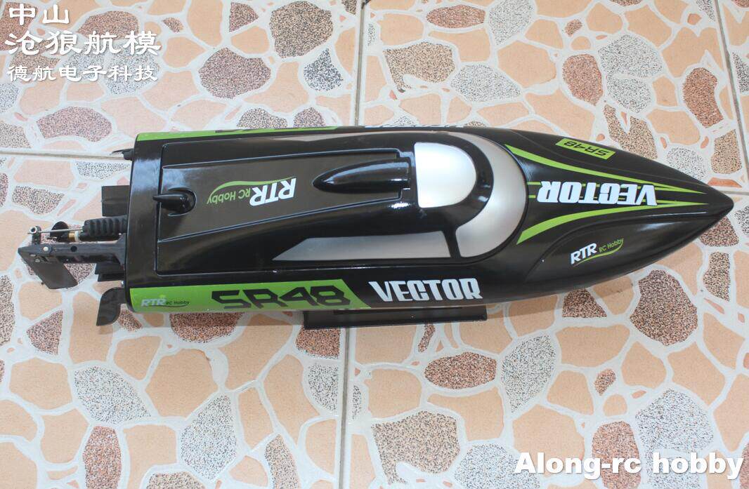 Лодка на электро-, радиоуправлении 沧狼航模 欧兰斯遥控船797-4高速水冷无刷电机遥控快艇防翻带后退 OTHER