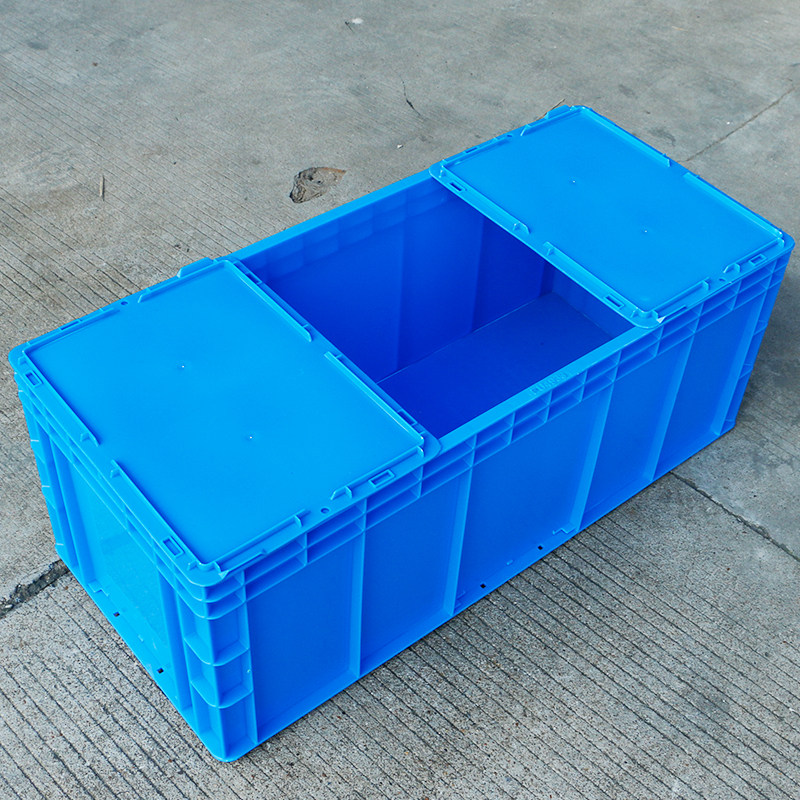Thickened Dispensing Turnover Box Storage Box Storage Box Classified Basket Turnaround Parts Tool Material Box ten Goods Glue EU Cover-Taobao