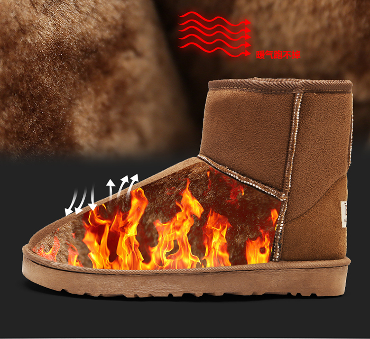 Giày cao cổ giúp giày tuyết nam mùa đông ấm áp cộng với đôi bốt nhung ngắn đôi bốt cotton Martin boot 2018 mới đôi giày cotton cao Bang các loại giày cao cổ nam