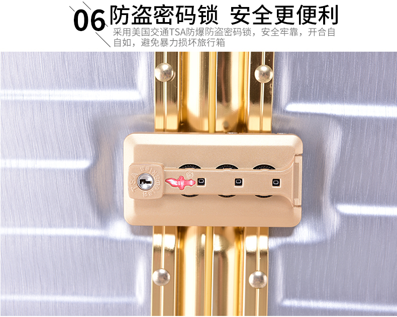Hành lý nữ 20 inch xe đẩy vali khung nhôm nam Hàn Quốc 24 hộp mật khẩu 26 hộp da sinh viên retro 29 - Va li vali kéo giá rẻ