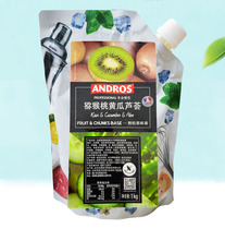 New Andrew Kiwi cucumber Aloe Vera jam granules fruity sauce flower fruit tea bubble water drink bar sauce