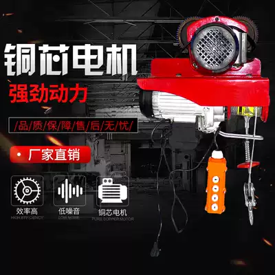 Mobile electric crane household 220V hoist one-piece small crane small with sports car 1 ton lifting crane