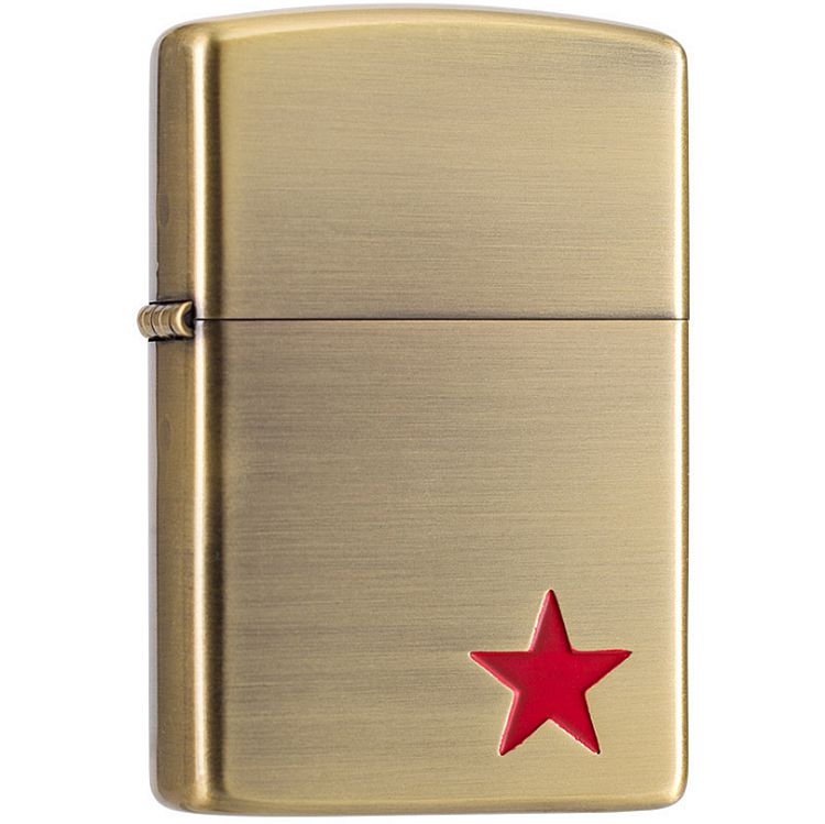 Zorro zorro kerosene lighter Pentagon Lighter Pure copper wind lighter red five star China heart gold