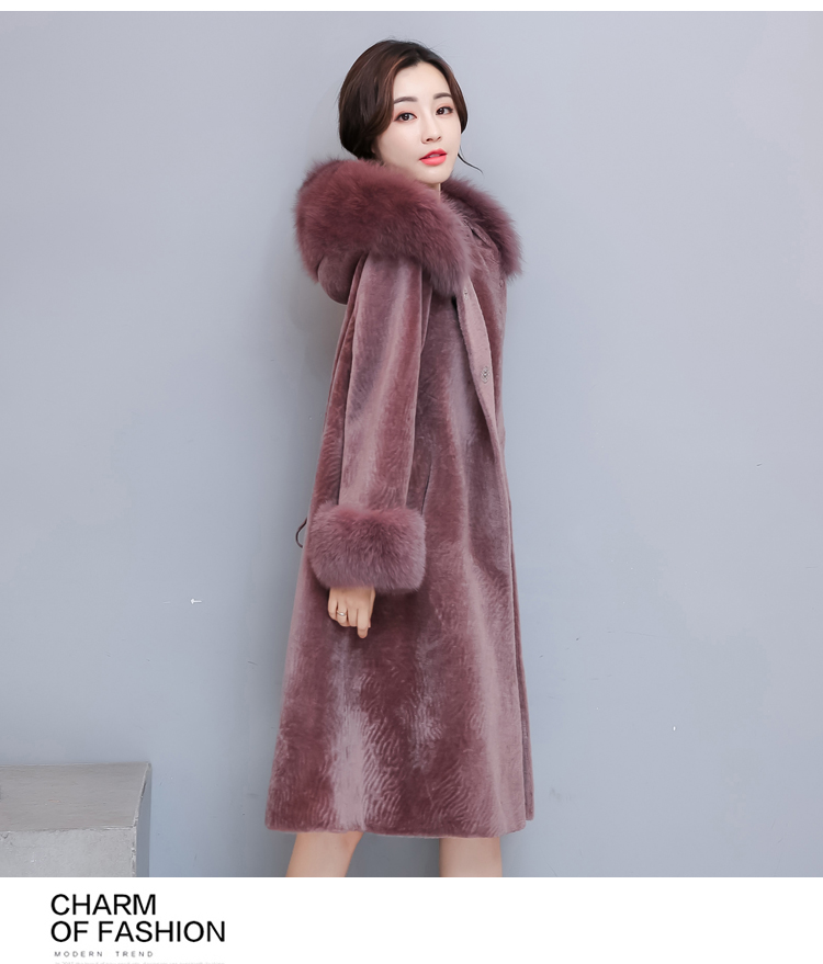Chống mùa cừu cắt áo khoác nữ đặc biệt giải phóng mặt bằng bán lông một 2018 mới đoạn dài haining lông áo khoác mùa đông áo lông thỏ