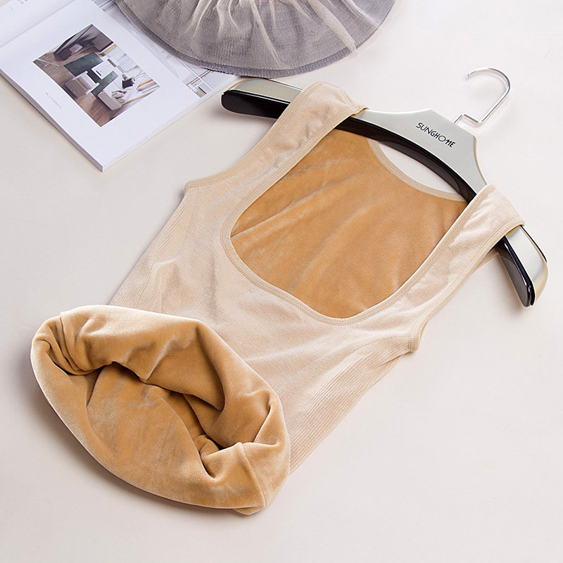 Winter thickened and gush warm vest female cashmere complexion Chest Beauty Body body-closeted underwear waistcoat