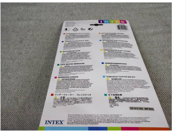 Bơi của trẻ em viện trợ hồ bơi chơi đồ chơi INTEX lặn stick 55504 dưới nước snorkeling đóng gas hỗ trợ giảng dạy bể bơi phao 2m1