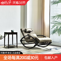 Red Wood Furniture Zambia Blood Sandalwood Rocking Chair New Chinese Solid Wood Carefree Chair Adult Rocking Chair Lounge Chair Casual Afternoon Chair