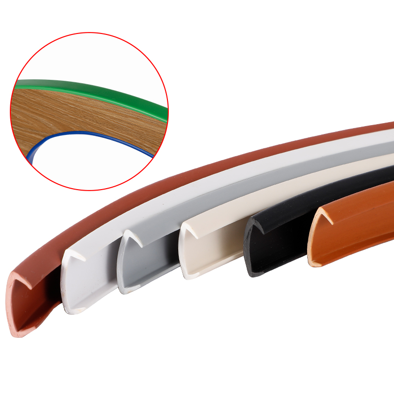 Soft wrapping strip U-type seal edge strip integral cupboard wardrobe card strip decorated glass fish tank wrapped side integral cupboard bore seal edge