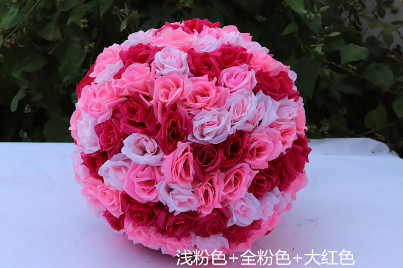 Mô phỏng hoa hồng bóng vải hoa bóng đám cưới hoa trung tâm thương mại khai mạc lễ kỷ niệm mẫu giáo bóng câu - Hoa nhân tạo / Cây / Trái cây đào giả