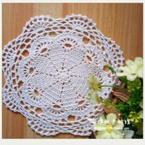 Tao elegant pure handmade crochet hook cotton lace hollow woven table mat coaster coaster tablecloth tablecloth multi-color customized