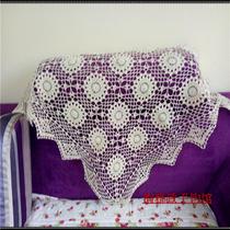 Tao elegant pure handmade crochet hook cotton lace hollow woven table mat coaster coaster tablecloth tablecloth multi-color customized