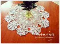 Tao elegant pure handmade crochet hook cotton lace hollow woven table mat tablecloth tablecloth multi-color customized