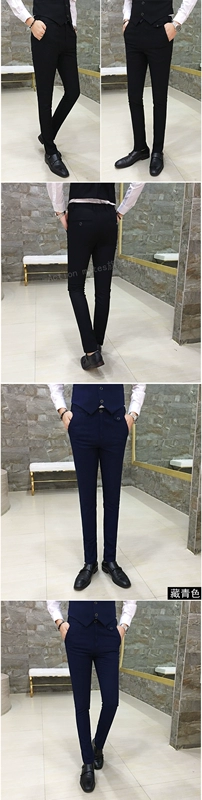 Phiên bản Hàn Quốc của quần lọt khe quần nam quần tây giản dị suit nam