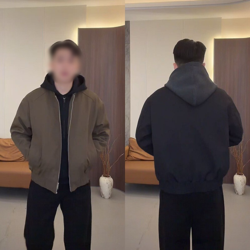 Autumn and Winter New Fashion Versatile Casual Design Trendy High-End Comfortable Men's Long-Sleeve Jacket