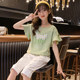 Girls short-sleeved t-shirt cotton summer dress 2023 new children's fashion t-shirt summer girl sweet ruffled top