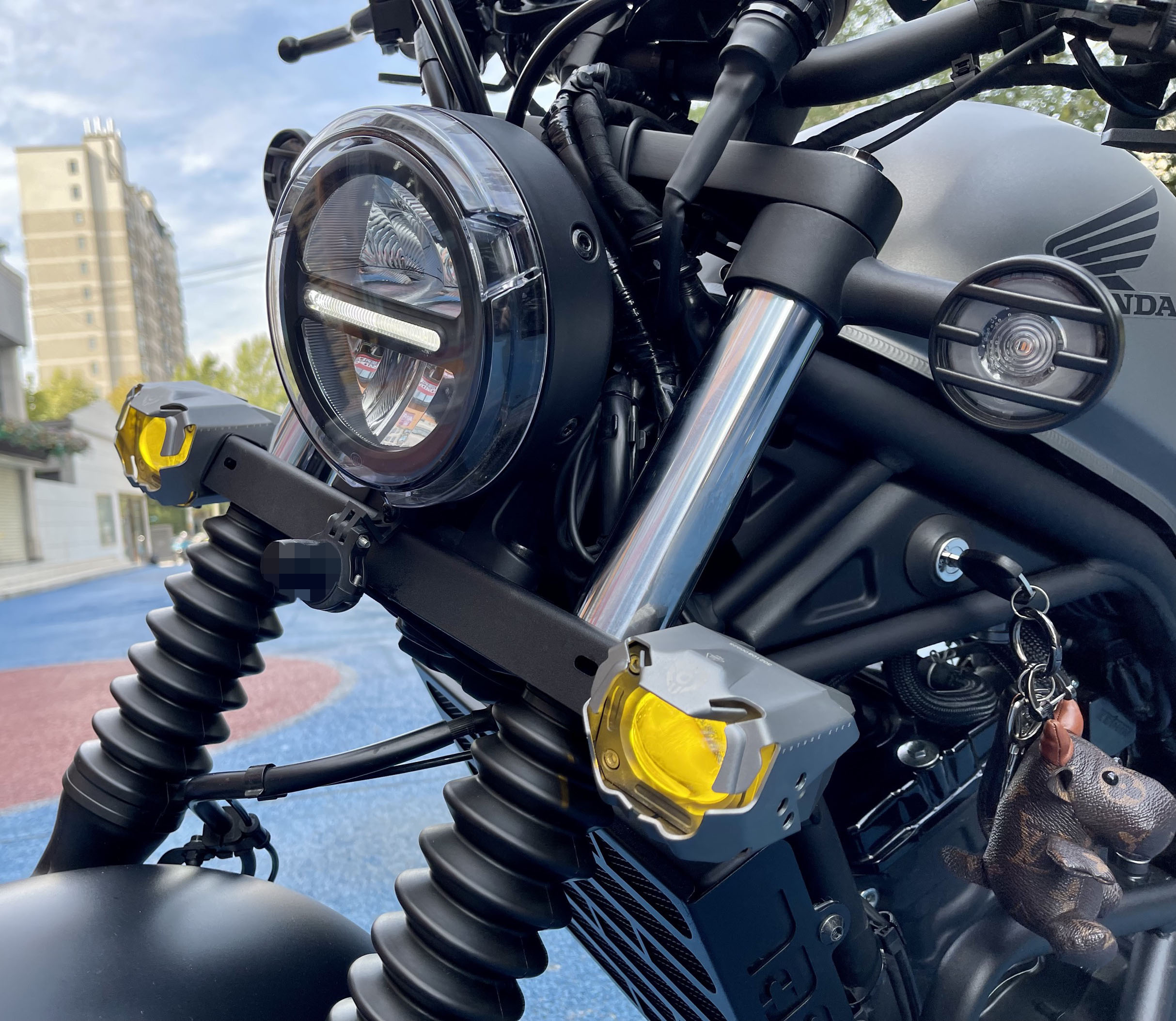 Deyi Future Eye f20x f30 Honda CM300cm500 special spotlight bracket led flashing paving light