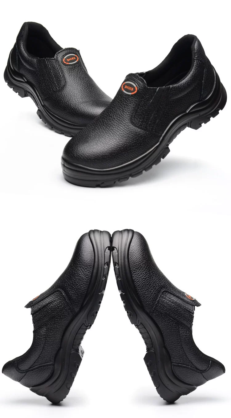 Lightweight anti-odor welder labor protection shoes for men, steel toe caps, anti-smash, anti-puncture, oil-resistant, acid-alkali-resistant, waterproof safety work shoes