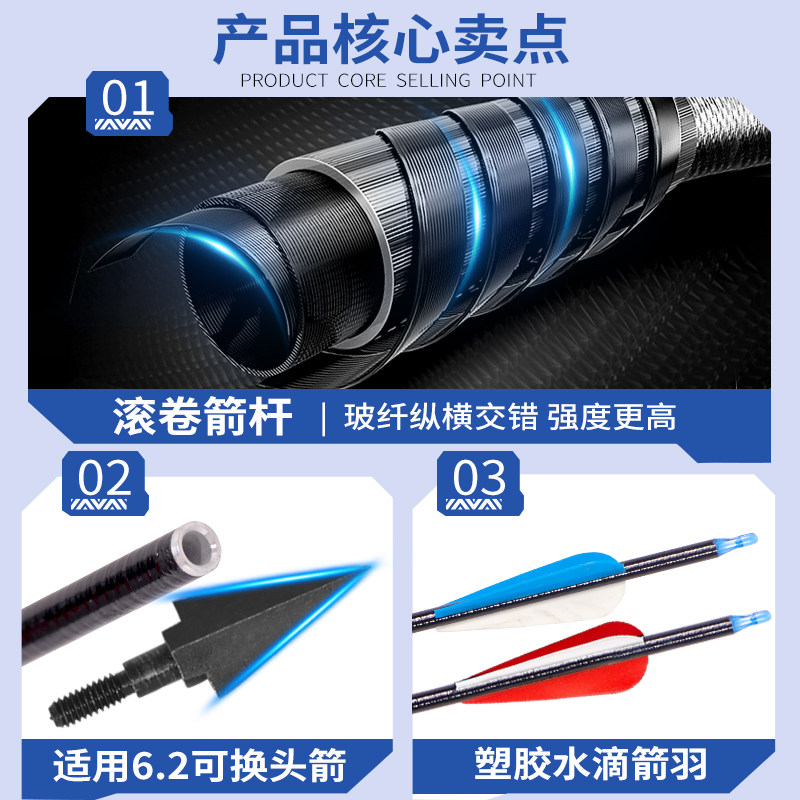 户外射箭爱好者必看!25年新款复合弓箭头测评,柳叶三棱燕尾箭全面升级体验-弓-淘宝好物网