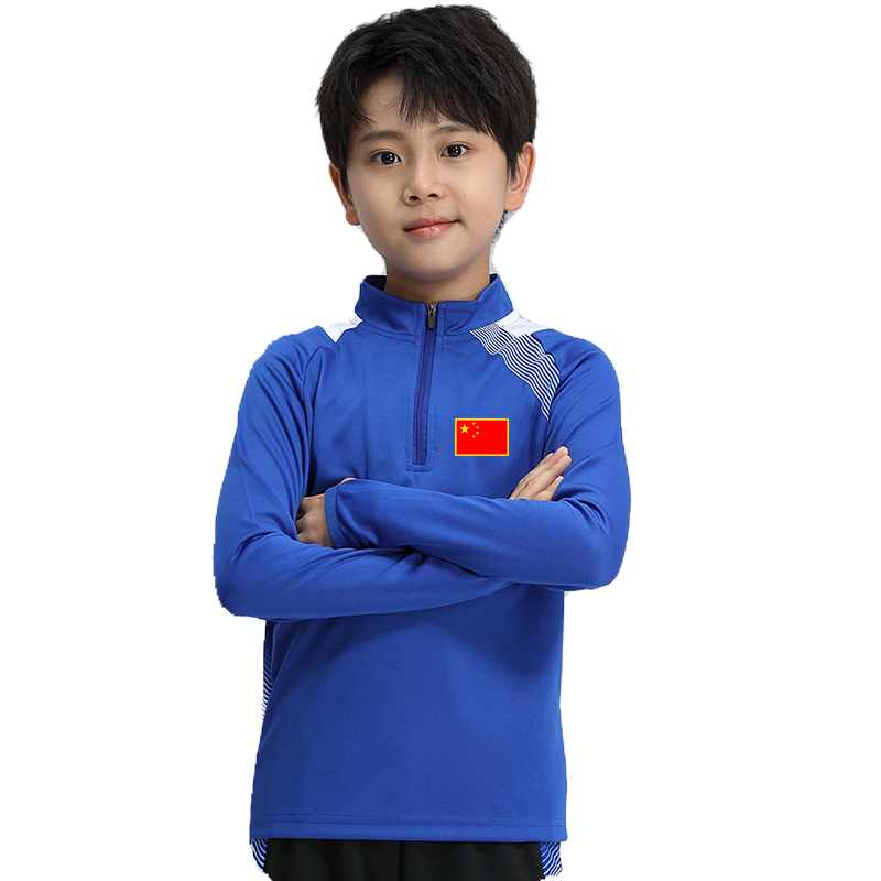 Table tennis team uniforms long-sleeved tops trousers badminton jerseys children's autumn and winter training clothes quick-drying pullovers