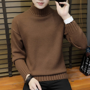Áo len nam Hàn Quốc phiên bản của lỏng nửa cao cổ áo dài tay áo len dày mùa đông áo khoác xu hướng cá tính áo len nam quần áo