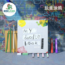 Green Dragon Island neoland play Beauty graffiti 3-8 years old painting kindergarten coloring childrens picture album handmade diy set