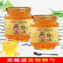 Junqingqing Honey grapefruit tea 2Kg canned baked milk tea raw materials drink drink bubble fruit tea jam wholesale