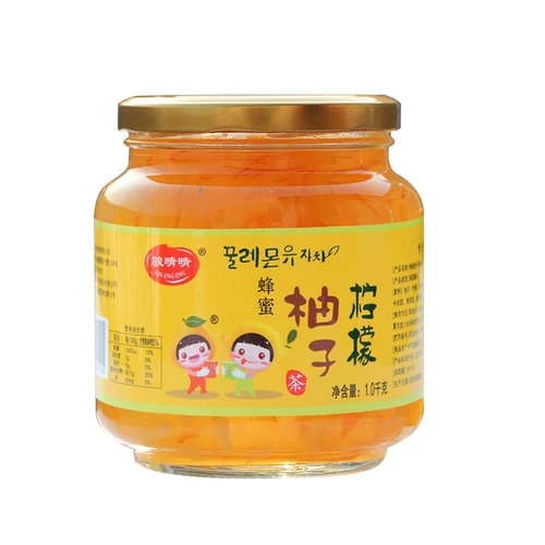 骏晴晴 Медовый грейпфрутовый лимонный чай 1 кг может выпить пропитанную воду, чтобы выпить жареное молоко чай ингредиенты ингредиенты фруктовые чай соус оптом