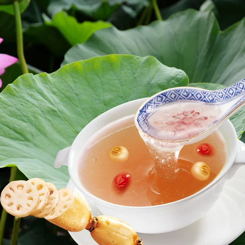 骏晴晴 [西湖藕粉杭州特产桂花莲子藕粉羹手工代餐早餐小袋装300g袋]