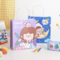ins Wind cartoon little girl hand gift bag girl student handbag birthday gift packaging bag