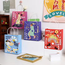 Everything gift bag ins style simple cartoon handbag paper bag hipster cute gift bag bag bag