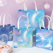 Dream Astronaut series gift bag cute cartoon packaging tote bag ins creative gift gift paper bag