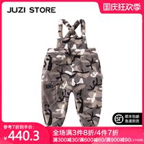 JUZI STORE childrens clothing autumn and winter coral velvet military style strapping pants neutral boy girl 1840742