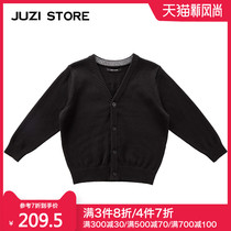  JUZI STORE CHILDRENs sweater 12-pin basic V-neck top cardigan unisex boys and girls 1812402