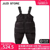 JUZI STORE childrens clothing down mercerized spring Asian textile with pants snow pants neutral boy girl 1841421