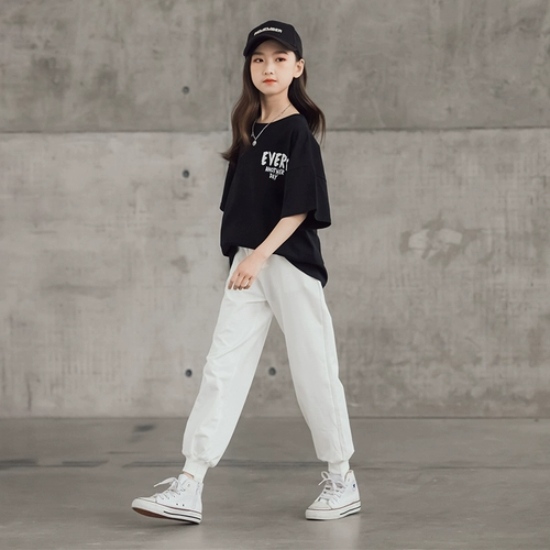 Тонкий комплект, спортивная детская летняя одежда для отдыха, подходит для подростков, 13 лет, короткий рукав