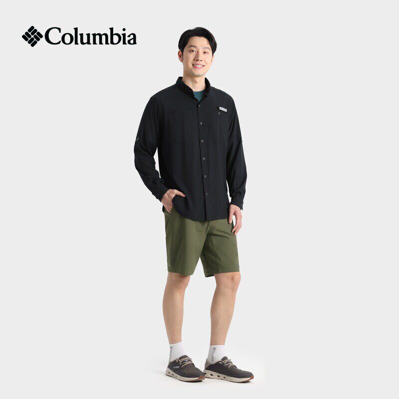 26 Spring and Summer New Columbia Fishing Series Men's and Women's Outdoor Quick-Drying Long-Sleeved Shirts Fj7253