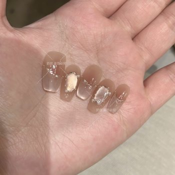 Retro baroque filk champagne gold pure hand-weared armor premium nail art product Retro baroque filk champagne gold pure hand-weared armor premium nail art product