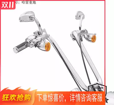 18 Harley soft tail full line Wang Luwang custom 16 inch modified Chrome Black High handle