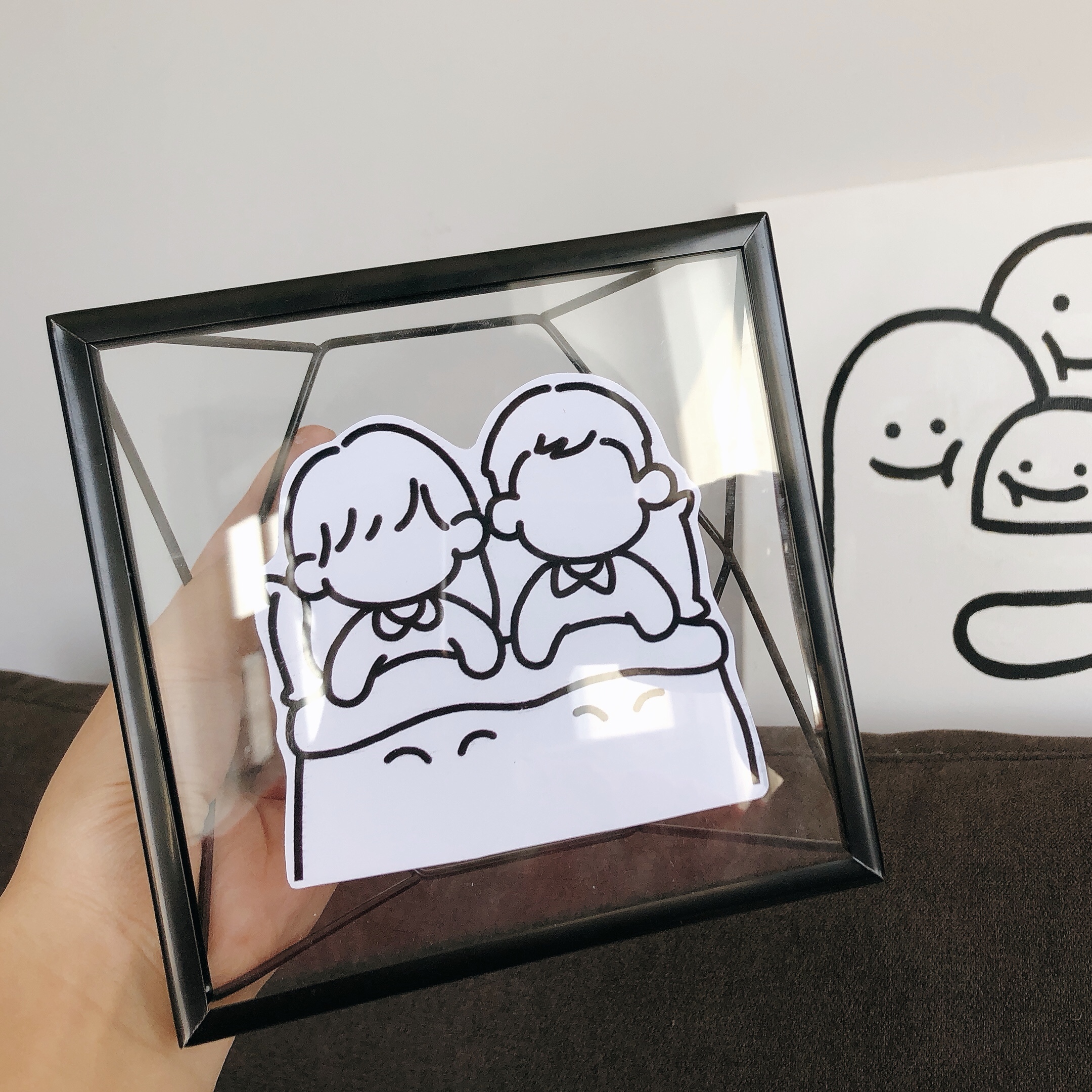 Heixiu creative metal table home decoration photo frame ins style birthday gift