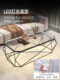 Coffee Table for Small Living Rooms, Home Use, Light Luxury, Modern Rectangular Glass, Simple and Creative, Office, 2025 New Model
