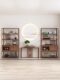North American Black Walnut Wood Display Shelf, New Chinese Style, All Solid Wood Tea Room, Multi-Purpose Cabinet, Living Room Partition, Storage and Display Bookshelf