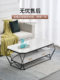 2026 New Model Slate Coffee Table Rectangular Small Apartment Living Room Table Glass Simple Modern Double-Layer with Drawer