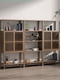 Solid Wood New Chinese-Style Multi-Purpose Shelf, Tea Storage Rack, Partition Ornament, Office Tea Room Storage Display Cabinet